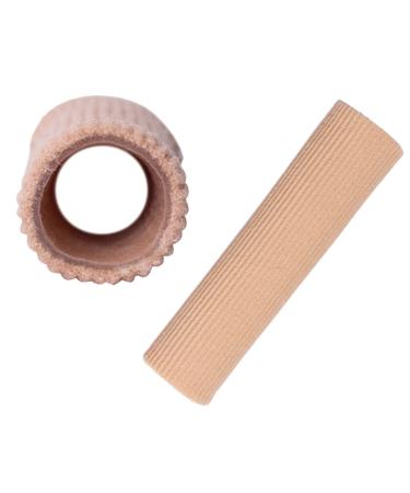 Cabilock 2pcs Toe Cover Mens Gel Silicone Gel Toe Covers for Men Toe Protection Covers Toe Cushion Tube Reusable Toe Sleeves Finger Cover Anti-wear Toe Sleeves Finger Sleeve Man Beige 20X2.5CM