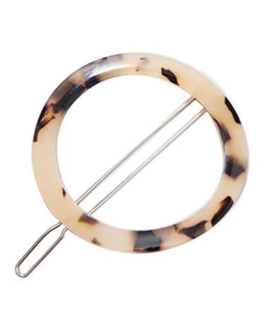 Aeromdale fashion boho wedding circle hairpin hair clip leopard resin vintage leopard amber turtle color hair grips circle hair clip hair accessory gift for friends