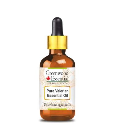 Greenwood Essential Pure Valerian Essential Oil (Valeriana officinalis) with Glass Dropper Steam Distilled 2ml (0.06 oz) 2ml (0.06 Ounce) with Glass Dropper