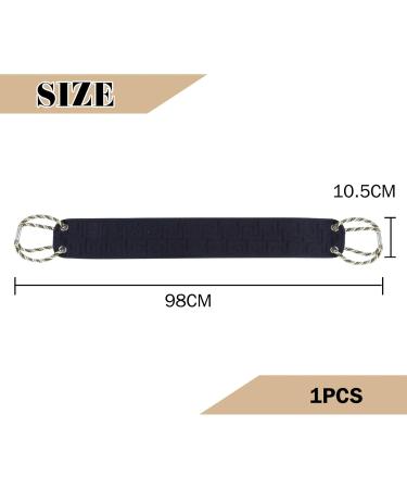 Kireida Double-Sided Back Scrubber | Large Body Peeling Washcloth for Shower | Black - Thorough Cleaning & Exfoliation - Buy Online on GoSupps.com