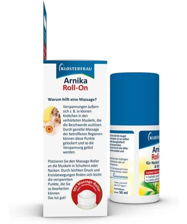 Klosterfrau Arnica Roll-On 6x50ml | Tension Relief & Massage Effect | International Shipping - Buy Online on GoSupps.com
