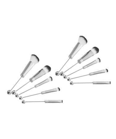 OHPHCALL 2 Sets Make up Eyeshadow Stainless Steel Eye Shadow for Makeup Eye Shadow Silver