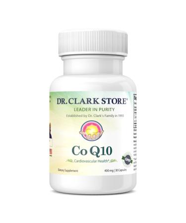 Dr. Clark Coenzyme Q10 (Coq-10) Supplement 400mg 30 Gelatin Capsules