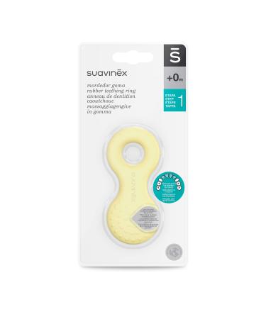 Buy Suavinex Rubber Teether for Babies | Step 1 Yellow Toy - Safe for 0+ Months | International Shipping - Buy Online on GoSupps.com