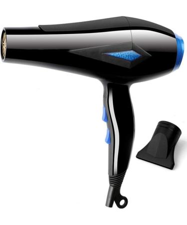 ADITAM 2000W Hair Dryer Salon Negative Ionic Hair Blow Dryer Dc Motor Light Weight Low Noise Hair Dryers with Diffuser & Concentrator Black Double The Comfort - Buy Online on GoSupps.com