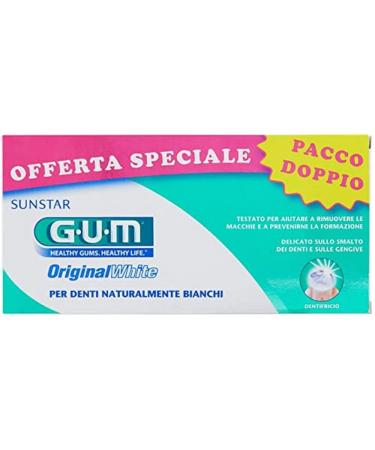 Gum Original White Pasta dent 2 x 75ml