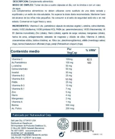 Hair Nutrients - 60 Vegcaps - Buy Online on GoSupps.com