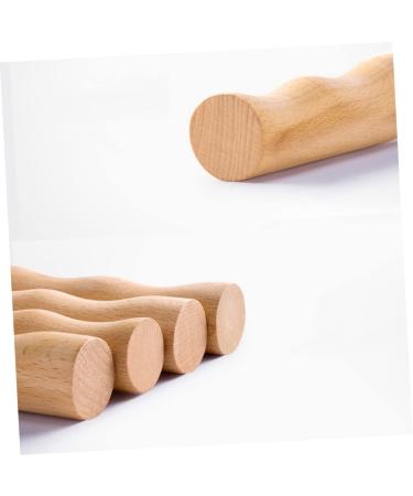 Gleavi Wooden Foot Massage Roller Set Neck & Back Massage Stick Bamboo Meridian 52x2.5cm | International Shipping Available - Buy Online on GoSupps.com