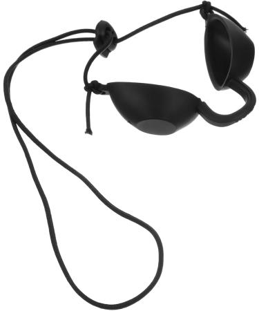 minkissy Tanning Eye Goggles Uvs Eye Protection Black Glasses Flexible Tanning Bed Goggles Eyeshields Red Blue Light Eyepatch for Summer Beach - Buy Online on GoSupps.com
