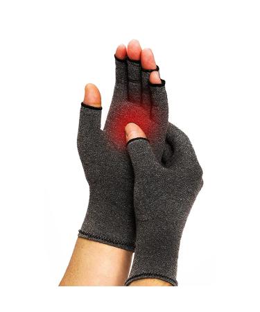 Hotcakes Compression Gloves for Arthritis Pain Relief-Snug Elastic Arthritis Gloves for Women and Men Offers Hand Support for Carpal Tunnel Raynauds and Provide Arthritis Relief for Hands GREY L - Buy Online on GoSupps.com
