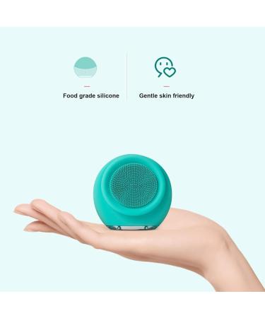 demaxiyad Facial Cleansing Brush | Gentle Electric Face Exfoliator Scrubber Face Wash Brush - Skin Rejuvenating Face Exfoliator Scrubber Silicone Face Brush Cleanser for Family Green - Buy Online on GoSupps.com