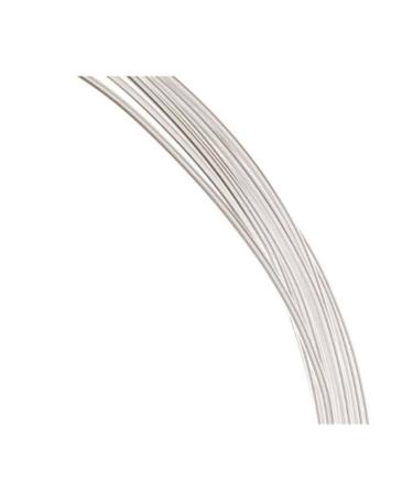 Adabele 5 Feet Authentic Sterling Silver Wire Dead Soft Jewelry Wire Round Beading Wire (Wire 0.6mm/22 Gauge/0.024 Inch) SS281-0.6 1 0.6mm (22 gauge)