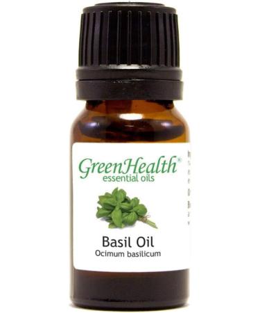 Basil Essential Oil 1/3 fl oz (10 ml) Glass Bottle 100% Pure Essential Oil - Buy Online on GoSupps.com