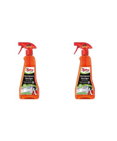 Poliboy - high -gloss furniture cleaner - especially for high -gloss surfaces - fingers fast and strip -free - 2x375 ml (750ml) - Made in Germany high gloss furniture cleaner 250 ml (3 -pack)