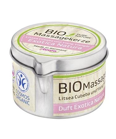 Organic massage candle with pourer 100ml Exotica Natura