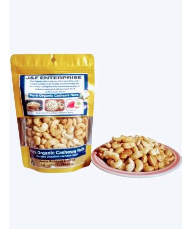 UNSALTED ORGANIC ROASTED CASHEW NUTS.. 130g