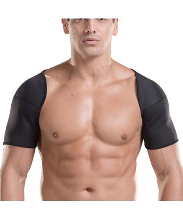 FRCOLOR 2pcs SBR Shoulder Support Brace - Breathable Double Shoulder Strap for Pain Relief - Black - Buy Online on GoSupps.com
