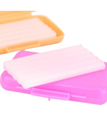 Orthodontic Relief Wax - 5 Boxes with Apple Orange Grape & Mint - Prevent Mouth Ulcers & Maintain Oral Care - Lightweight Medical Quality - Buy Online on GoSupps.com