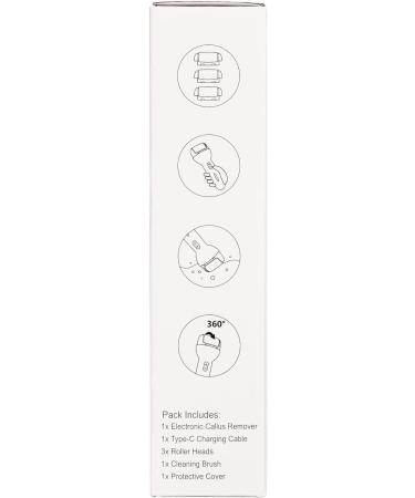 MYCARBON Electric Foot File - Rechargeable Waterproof Callus Remover for Dry, Dead, and Cracked Heels - Pedicure Set for Feet Care - Buy Online on GoSupps.com