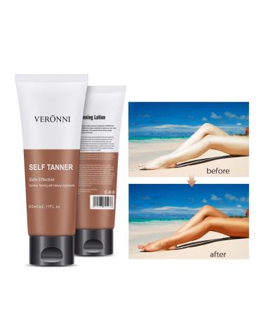 Fowod Self Tanners - Non-Toxic Gradual Tan Lotion for Body and Face (2.11 FL Oz) - Golden Glow, Buildable Formula - 1 Pack - Buy Online on GoSupps.com