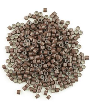 1000pcs Brown 4.0mm Micro Rings for I Tip Hair Extensions - Silicone Lined Beads for 0.5g/Strand Extensions - Buy Online on GoSupps.com