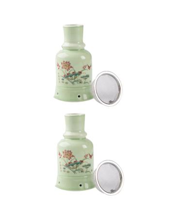 JECOMPRIS CONSTION 2 Sentences Moxibustion Pot Mox Abrener can do domestic tools Ceramic moxibuscase box SCHABTION SCHAB MASSAGE MOXA HEARING MOXIBUSTION-BOX Ceramic whole body 12.5x7cmx2Pcs Gr nx2Stk