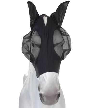Buy Busse Fly Mask Twin Fit Flexi in Black | Premium Fly Protection for Horses - International Shipping - Buy Online on GoSupps.com