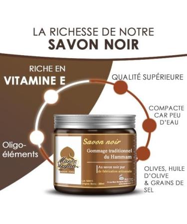 100% natural traditional black soap scrub 250g - Face and Body - Buy Online on GoSupps.com