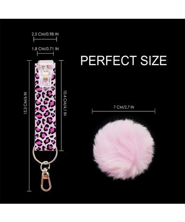 Purple Cheetah XL-PVC Card Grabber Keychain Pom Pom Ball - Easy ATM Credit Card Clip Puller - Buy Online on GoSupps.com