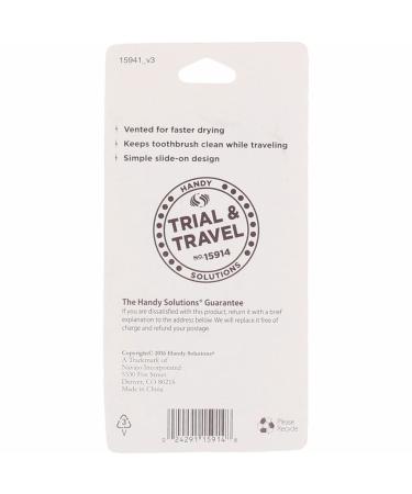 Toothbrush Caps Tray Pack - 4 Pack (Packaging May Vary) | Keep Your Toothbrushes Clean and Organized - Buy Online on GoSupps.com