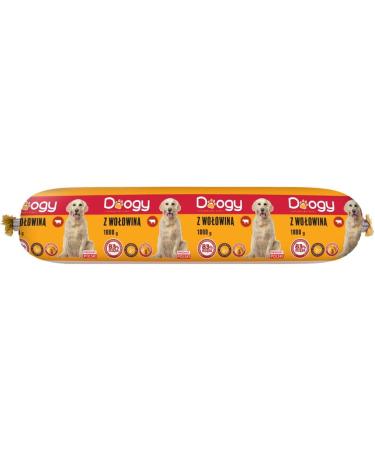 1 kg dog sausage dog food wet food high meat content premium | Dog food beef or poultry (10x 1kg B uf) - Buy Online on GoSupps.com