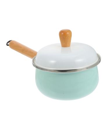 1pc Milk Pot Baby Induction Cooker Pot with Handle Green 33X17X15CM