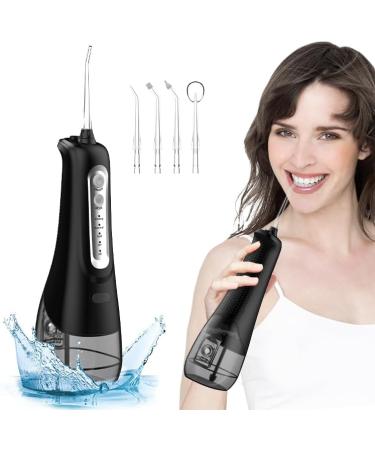 Water Dental Flosser - Cordless Oral Irrigator 4 Modes IPX7 Waterproof for Home & Travel - Ideal for Teeth Braces & Bridges (Black - Buy Online on GoSupps.com