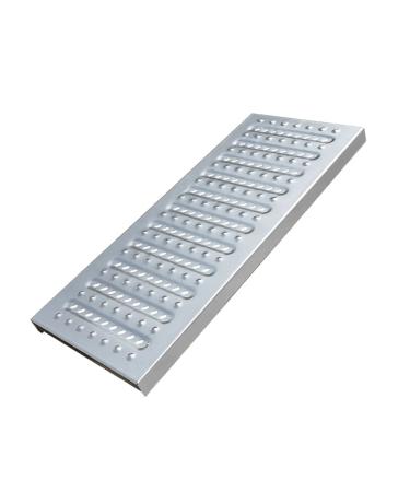 Stainless Steel Grating Gutter Cover Kitchen Sewer Grille Rainwater Kitchen Non-Slip Gutter Cover for Canteen Hotel Garden Parking (Size : 58x20x2.5cm) ()