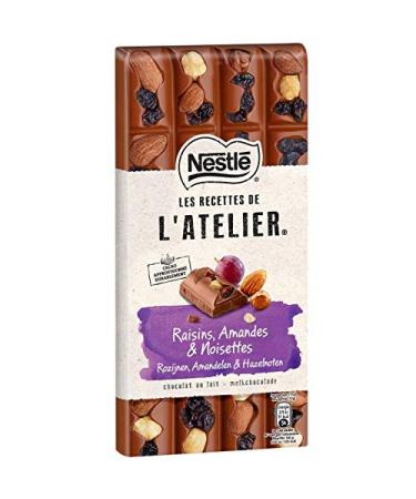 g neric NESTLE WORKSHOP RECIPES | Gourmet Milk Chocolate with Raisins Almonds and Hazelnuts 170g | (Pack of 4) | Best Deal