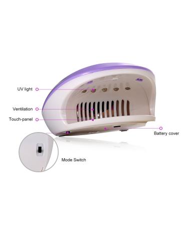 TOUCHBeauty Mini UV LED Nail Polish Dryer - Purple 1439 for Teens/Beginners | Fast Drying for Regular Gel Polish - Buy Online on GoSupps.com