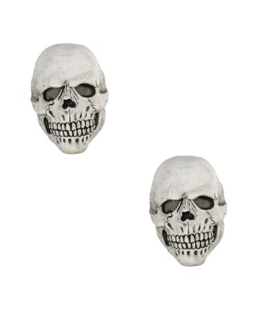 Aboofan 2 pieces of horror creep masks creepy Halloween masks Halloween-MASKE Halloween-Party frequisite Totenkopf face mask Masquerade mask Serrybeda-Mask Totenkopf-Mask MediumX2PCs such as shown