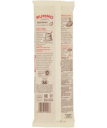 20 x Rummo Bucatini N 6 pasta Lenta Lavorazione pasta from durum wheat semolina bronze drawing 500 g - Buy Online on GoSupps.com
