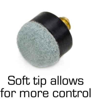Felson Billiard Supplies 10 Brass Screw-On Pool Cue Tips - Standard 12mm Size - Soft Tips for Use with Screw-in Ferrules - Buy Online on GoSupps.com