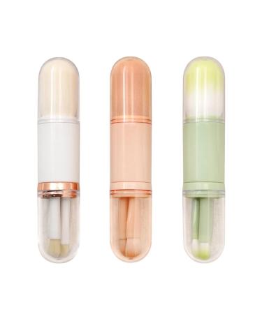 4-in-1 Mini Retractable Makeup Brush Set - Double Ended Light Makeup Brushes | Color C | International Shipping - Buy Online on GoSupps.com