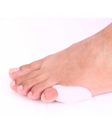 Pinky Toe Bunion Corrector - 2pcs Soft Gel Silicone Guards for Little Toe Bunion Relief | Toe Separators & Straighteners for Pinkie Toes - Bunion Pads & Spacers Included - Buy Online on GoSupps.com