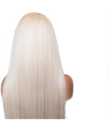 BGHJUE 26 Platinum Blonde Lace Front Wig - Synthetic Heat Resistant Wig with Baby Hair for Women Perfect Glueless Style - Buy Online on GoSupps.com