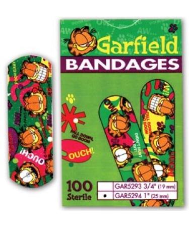 BANDAGE ADH GARFIELD 3/4X3 100/BX ASO CAREBAND DECORATED BANDAGES