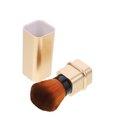 Balacoo Travel Face Powder Applicators Retractable Makeup Brush Cosmetics Brush Powder Brush for Loose Powder Flexible Banana Clip Loose Powder Earrings Miss Highlight