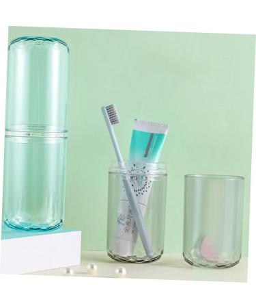 Beavorty Travel Toothpaste Holder & Toothbrush Storage Case - Blue Washing Cup 20.8x6.8cm for Outdoor Use - Buy Online on GoSupps.com