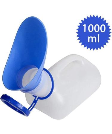 1000ML Unisex Plastic Urinals Incontinence Bottles Outdoor Portable Urine Bottle Pee Urinal Storage Camping Travel Driving for Men for Patients - Buy Online on GoSupps.com