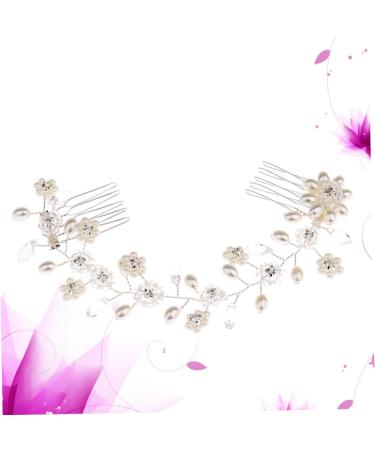 FRCOLOR Bridal Comb Pearl Hair Clip Side Hair Comb Hair Accessories for Women Bridal Hair Clip Hair Clips for Women Headwear for Women Hair Combs Tiara Wedding Hair Pin - Buy Online on GoSupps.com