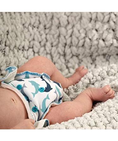 Petit Lulu Newborn Diaper (2-6kg) - Fluffy Organic Bamboo Cloth Diapers | Reusable | No Polyester | Push Button - Small Elephants - Buy Online on GoSupps.com