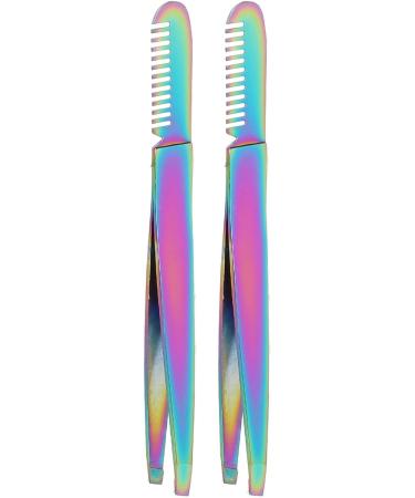 Stainless Steel Eyebrow Tweezers - Dual Head Precision Clamping & Multifunctional Eyebrow Trimming Tool - International Shipping Available - Buy Online on GoSupps.com
