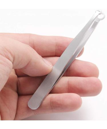 Premium Stainless Steel Eyebrow Tweezers & Nose Hair Clippers - Curved & Straight Metal Tweezers for Precision Grooming & Reptile Feeding - Buy Online on GoSupps.com